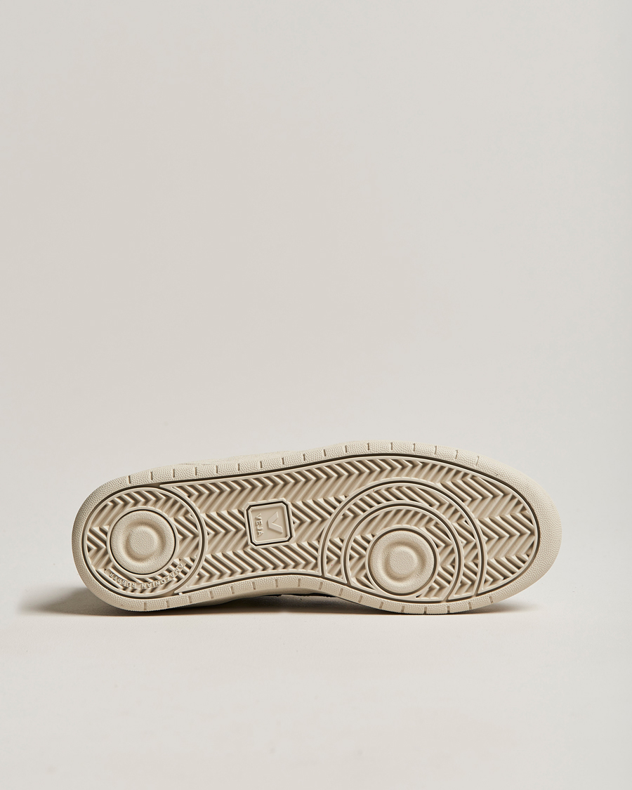 Herren | Veja V-10 Leather Sneaker Extra White/Black | Veja | V-10 Leather Sneaker Extra White/Black