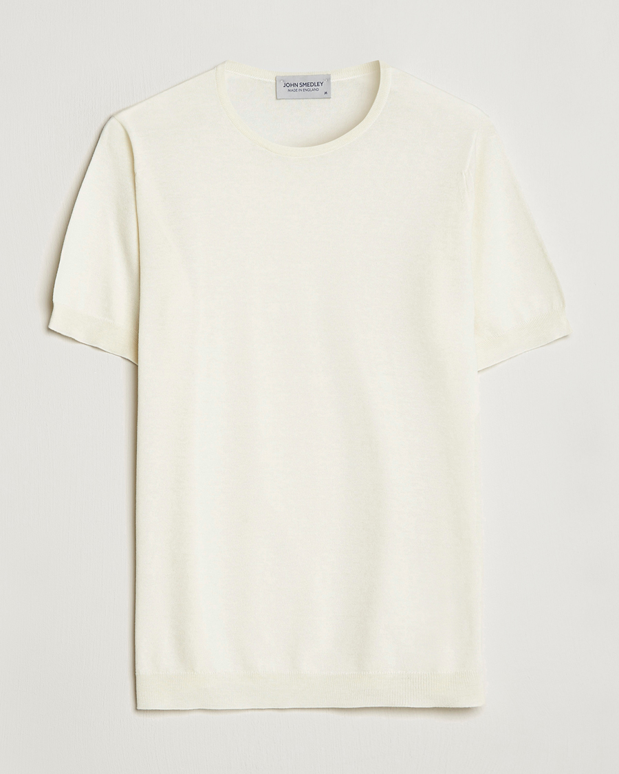 Herren | T-Shirts | John Smedley | Belden Wool/Cotton T-Shirt Latte