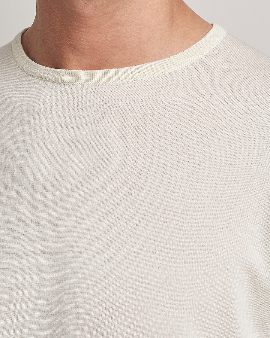 Herren | T-Shirts | John Smedley | Belden Wool/Cotton T-Shirt Latte