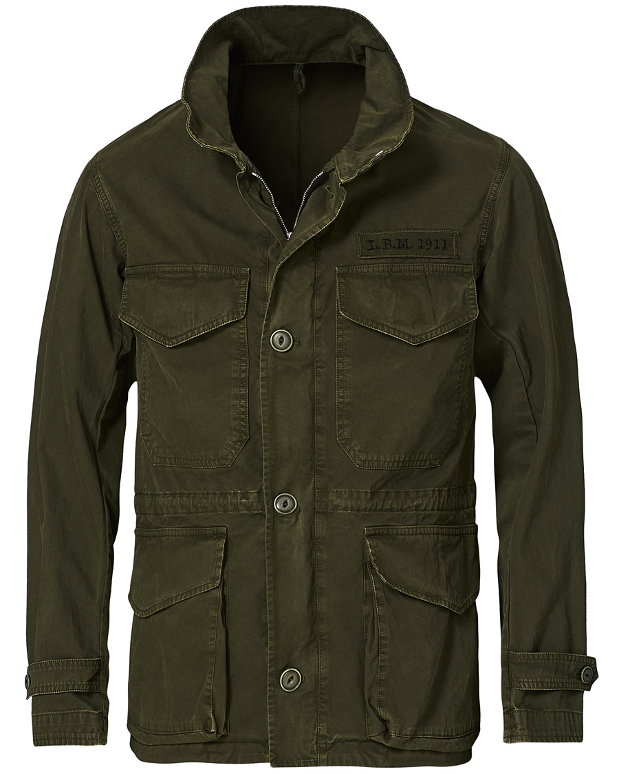 Herren | Jacken | L.B.M. 1911 | Cotton Gabardine Field Jacket Olive