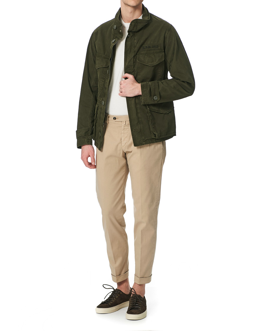 Herren | Jacken | L.B.M. 1911 | Cotton Gabardine Field Jacket Olive