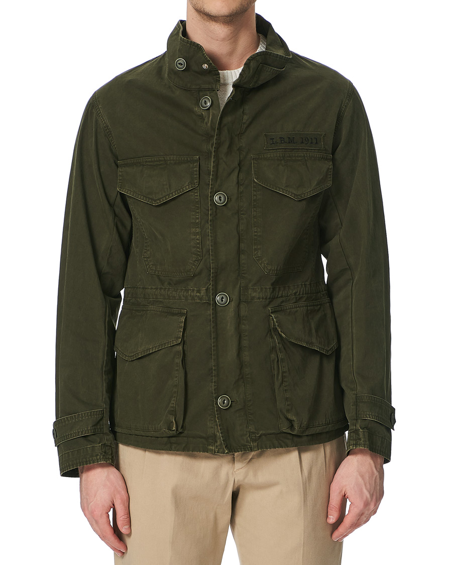 Herren | Jacken | L.B.M. 1911 | Cotton Gabardine Field Jacket Olive