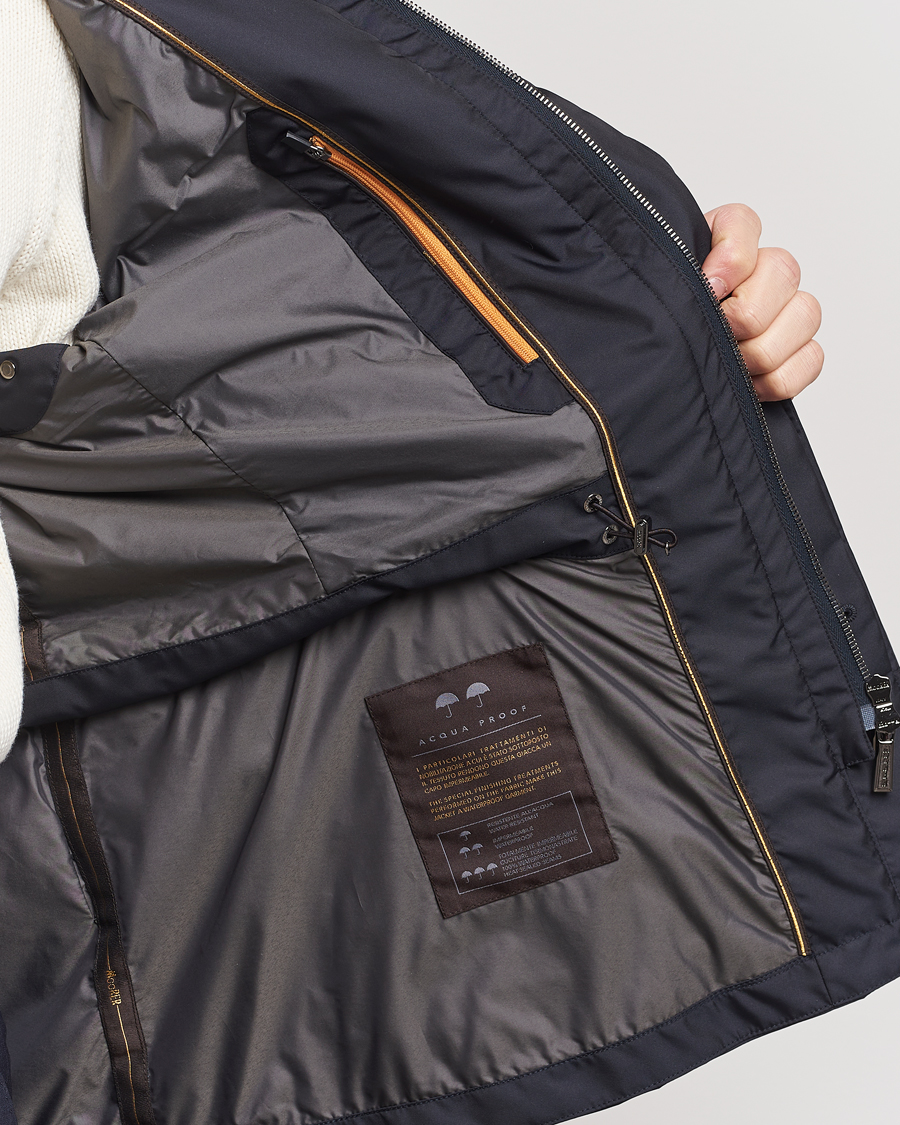 Herren | Jacken | MooRER | Waterproof Nylon Field Jacket Navy