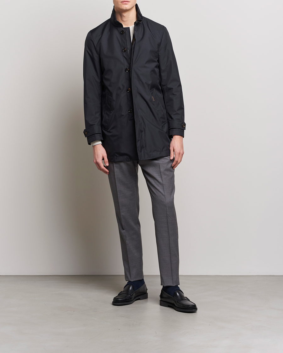 Herren | Jacken | MooRER | Waterproof Car Coat Navy