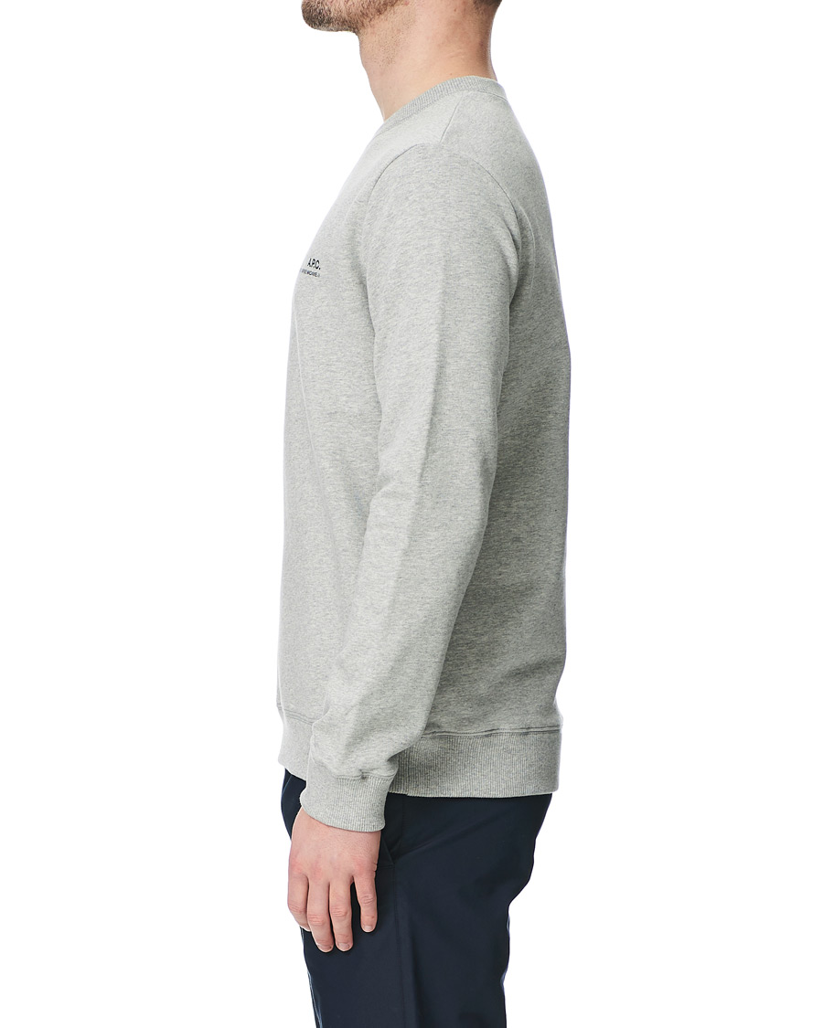 Herren | Pullover | A.P.C. | Item Crew Neck Sweatshirt Heather Grey
