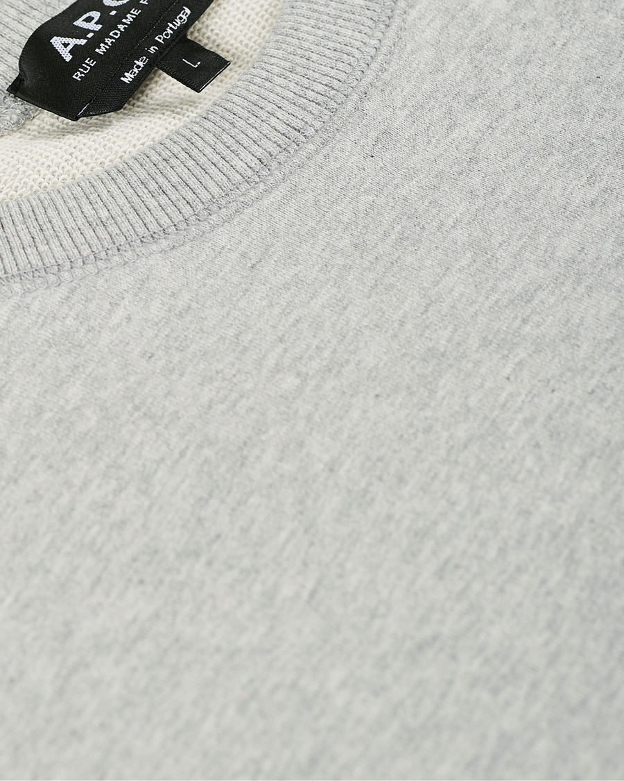 Herren | Pullover | A.P.C. | Item Crew Neck Sweatshirt Heather Grey