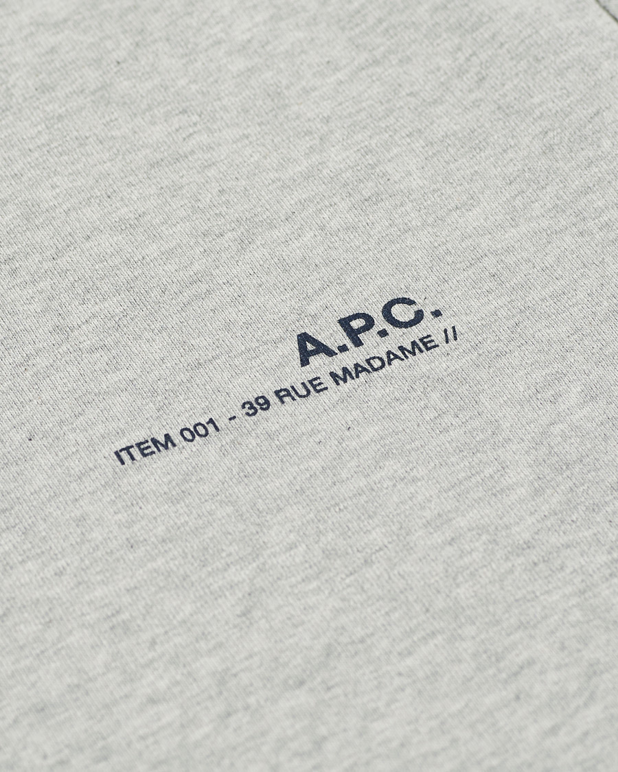 Herren | Pullover | A.P.C. | Item Crew Neck Sweatshirt Heather Grey
