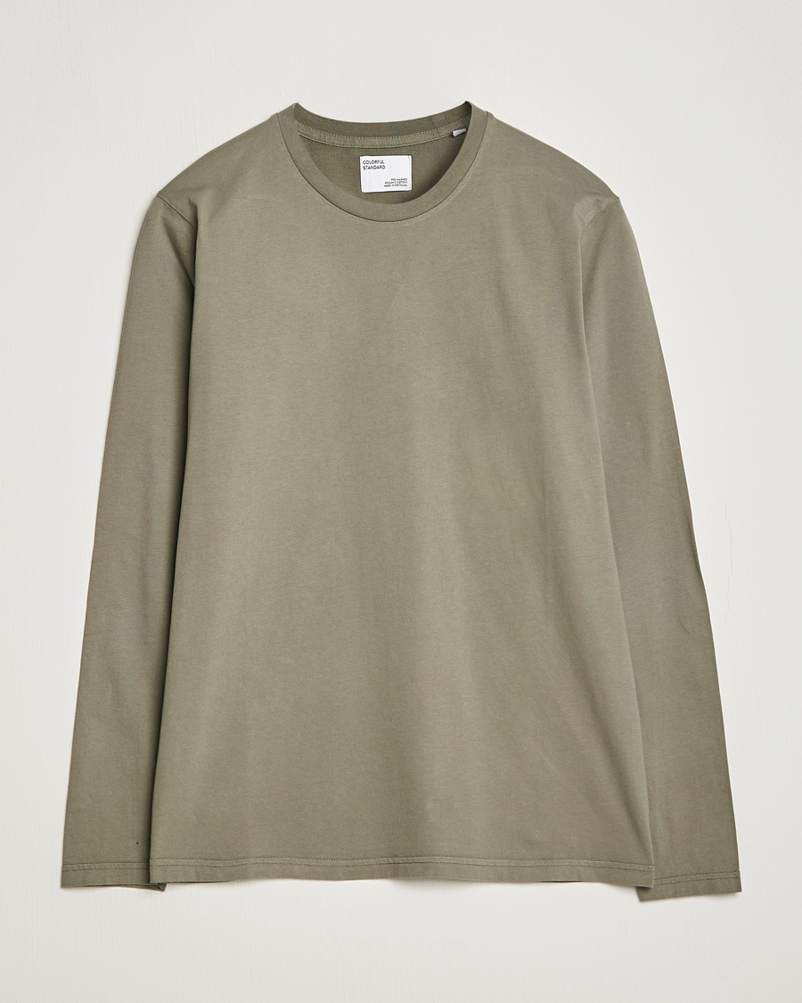 Herren | T-Shirts | Colorful Standard | Classic Organic Long Sleeve T-shirt Dusty Olive
