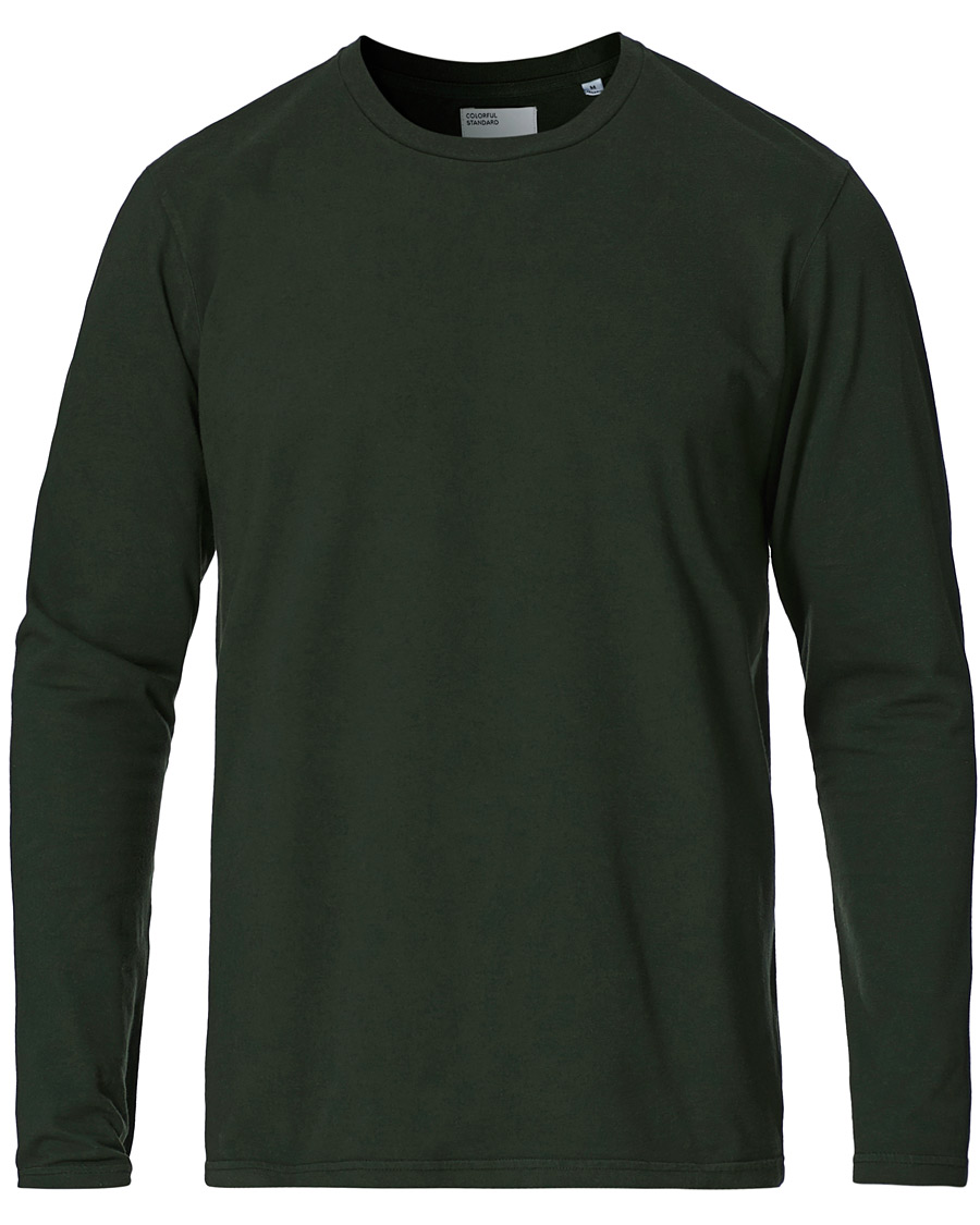 Herren | T-Shirts | Colorful Standard | Classic Organic Long Sleeve T-shirt Hunter Green