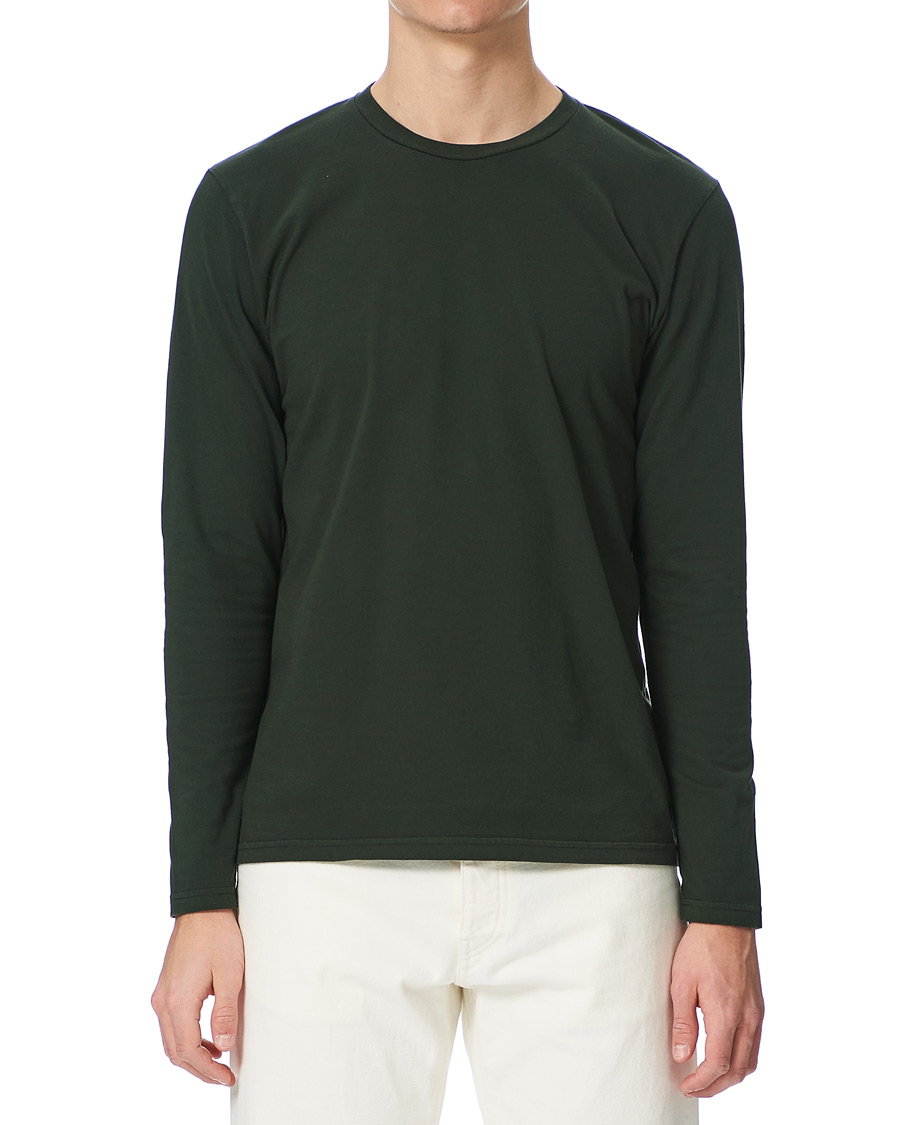 Herren | T-Shirts | Colorful Standard | Classic Organic Long Sleeve T-shirt Hunter Green