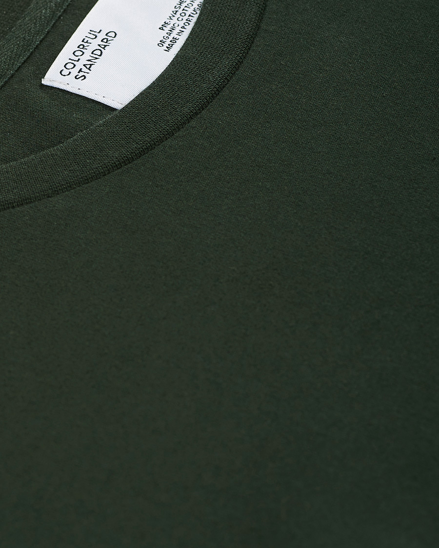 Herren | T-Shirts | Colorful Standard | Classic Organic Long Sleeve T-shirt Hunter Green