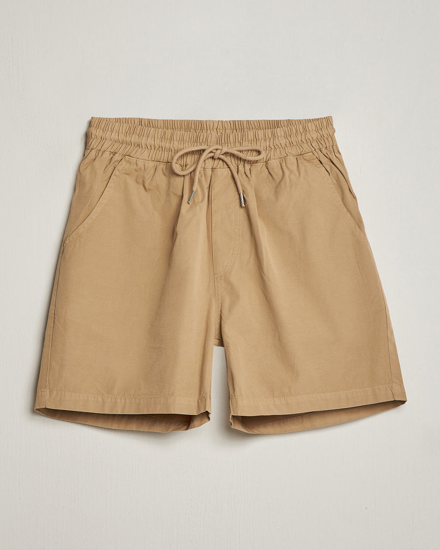 Herren | Shorts | Colorful Standard | Classic Organic Twill Drawstring Shorts Desert Khaki