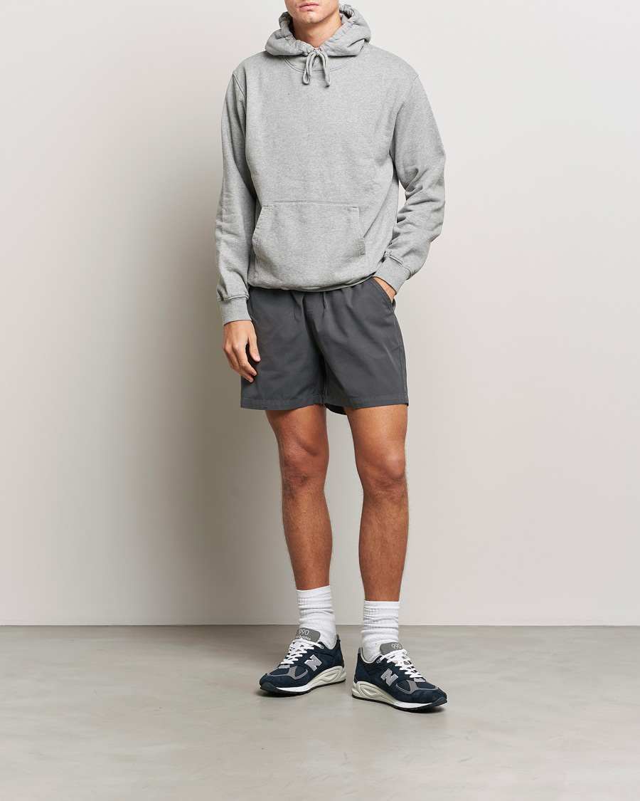 Herren | Shorts | Colorful Standard | Classic Organic Twill Drawstring Shorts Lava Grey