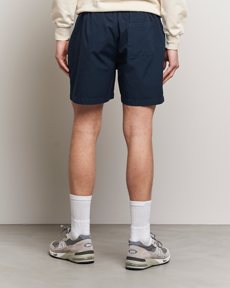 Herren | Shorts | Colorful Standard | Classic Organic Twill Drawstring Shorts Navy Blue