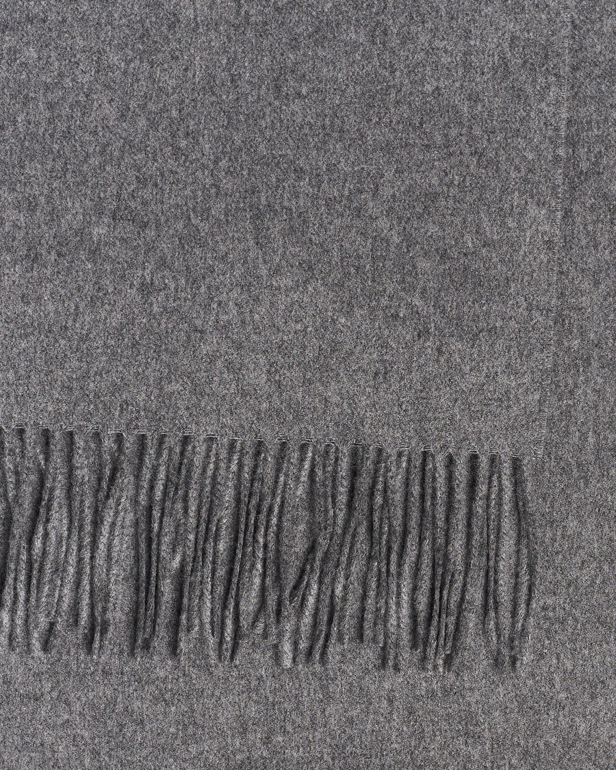 Herren | Piacenza Cashmere Cashmere Scarf Grey Melange | Piacenza Cashmere | Cashmere Scarf Grey Melange