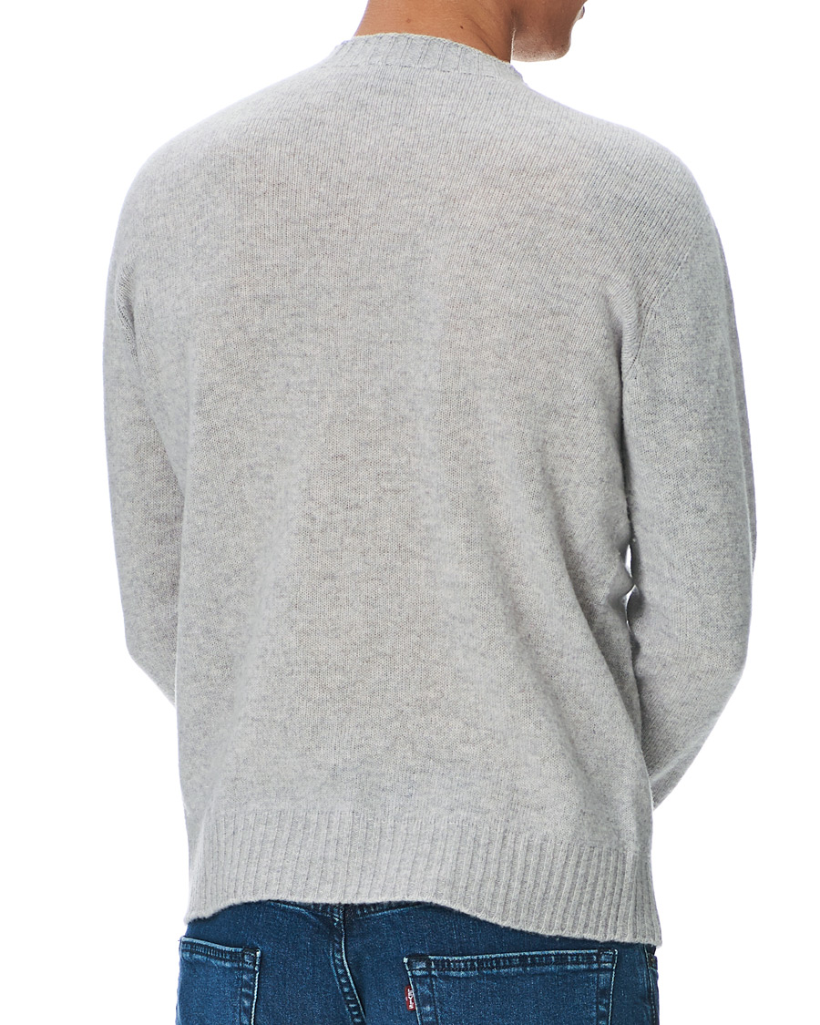Herren | Pullover | Altea | Wool/Cashmere Crew Neck Sweater Light Grey