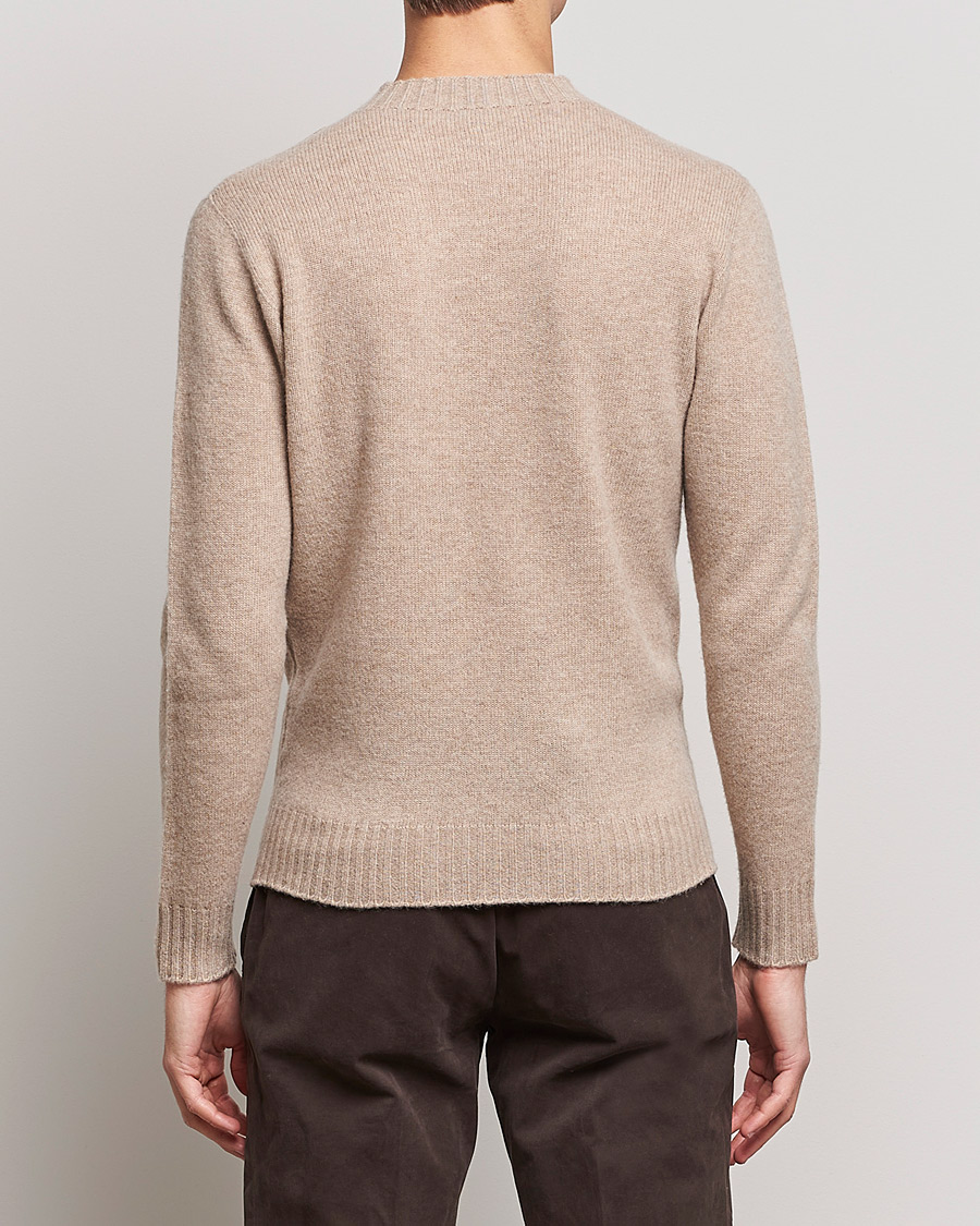 Herren | Pullover | Altea | Wool/Cashmere Crew Neck Sweater Beige