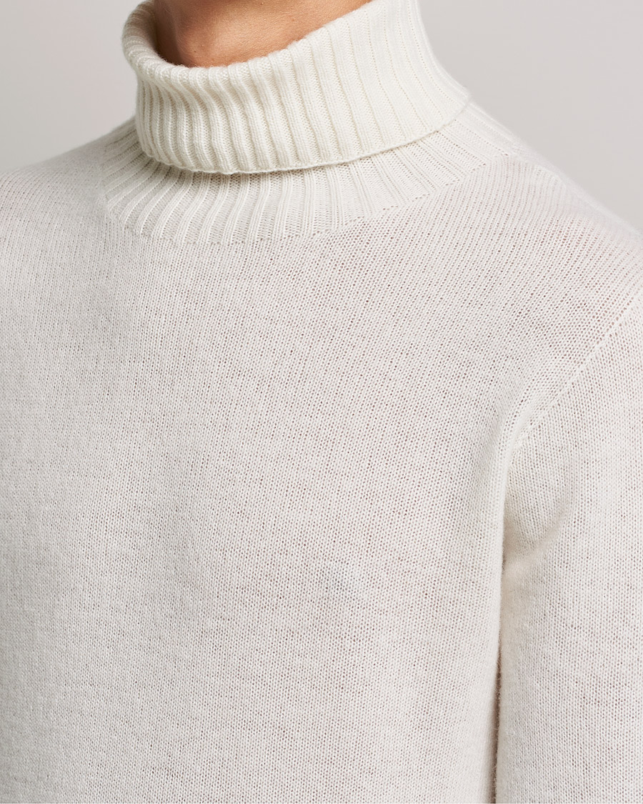 Herren | Pullover | Altea | Wool/Cashmere Turtleneck Sweater Latte