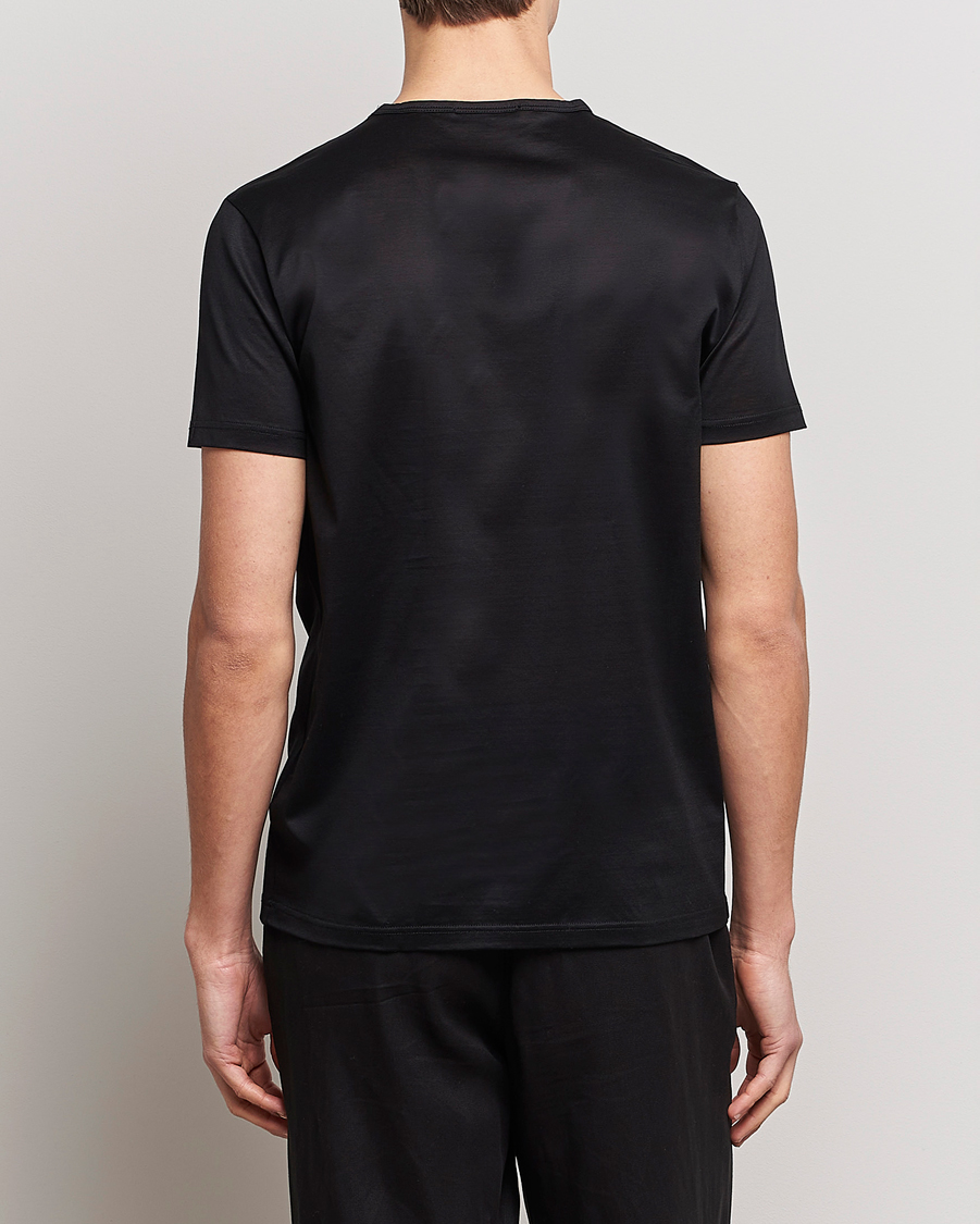 Herren | T-Shirts | Zegna | Filoscozia Fine Cotton Crew Neck T-Shirt Black