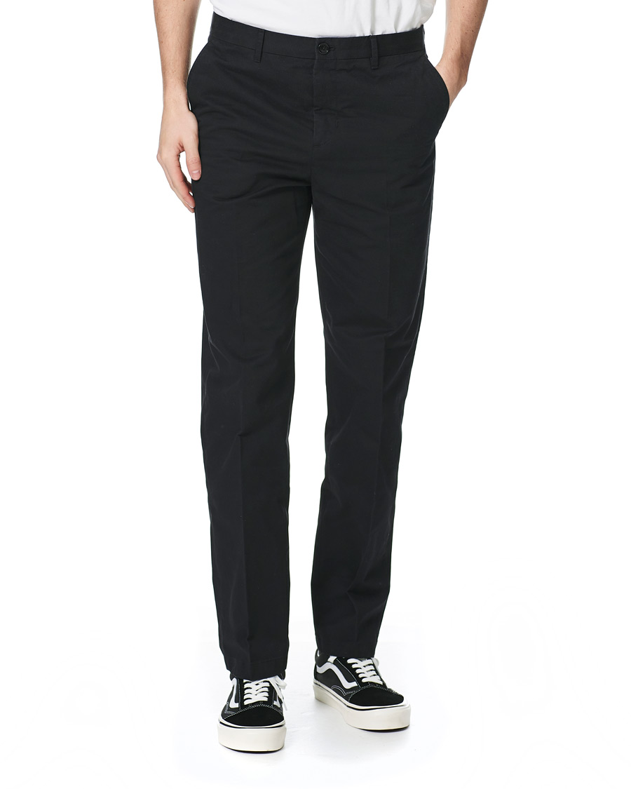 Herren | Hosen | Filippa K | William Cotton Trousers Black