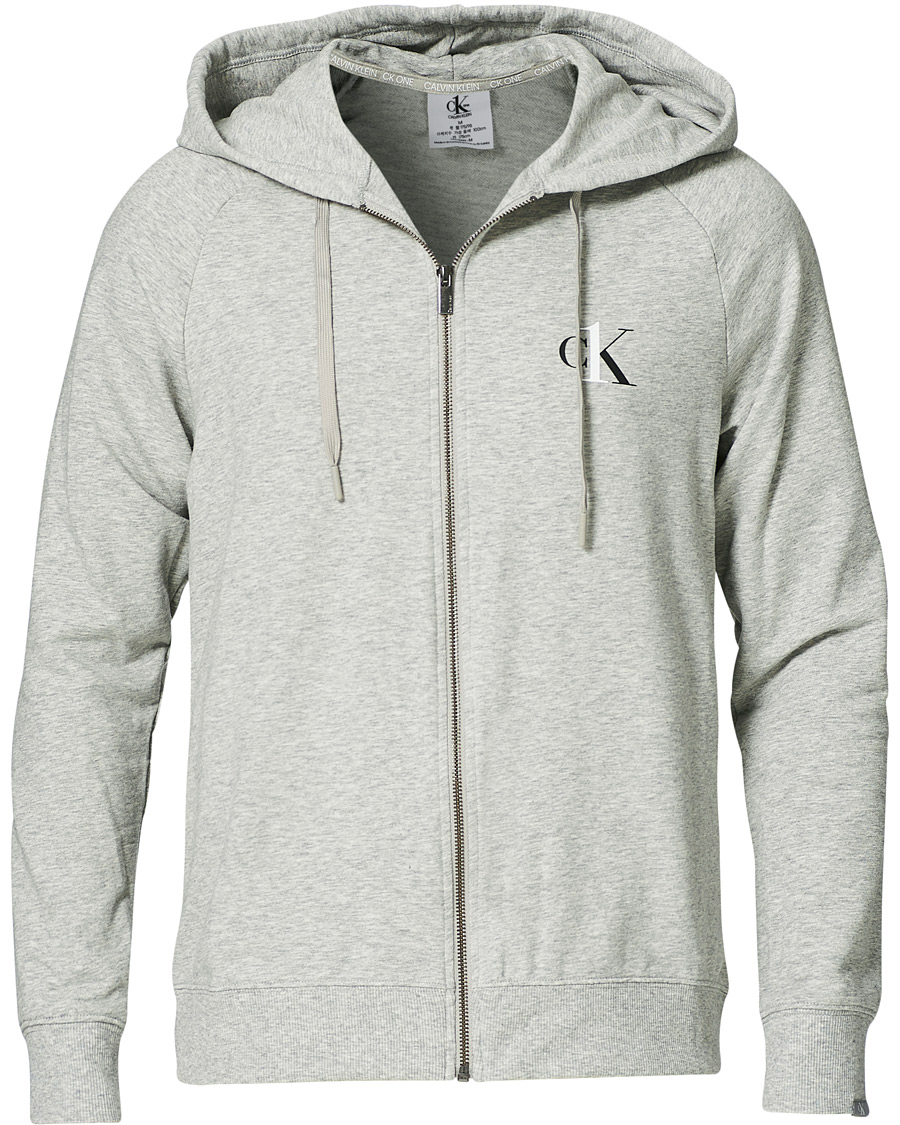 Herren | Pullover | Calvin Klein | CK One Lounge Full Zip Hoodie Grey Heather