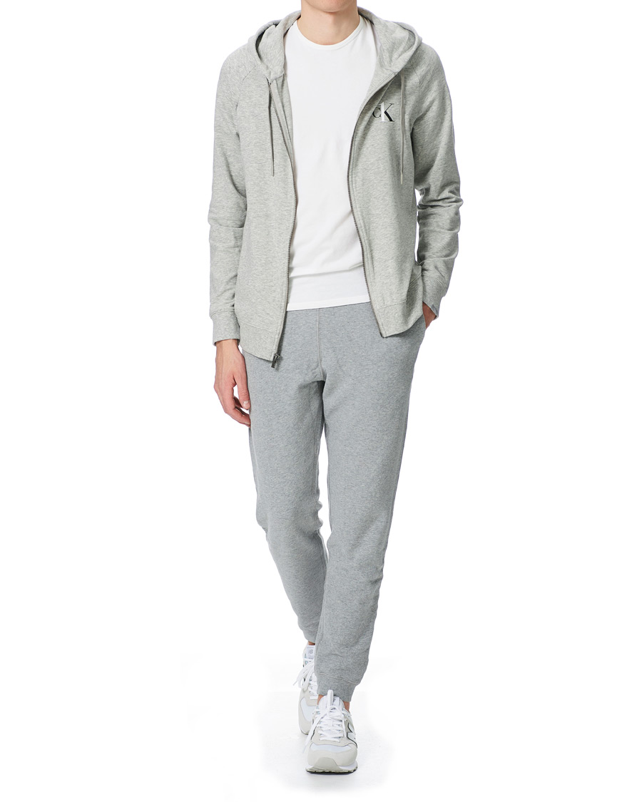 Herren | Pullover | Calvin Klein | CK One Lounge Full Zip Hoodie Grey Heather