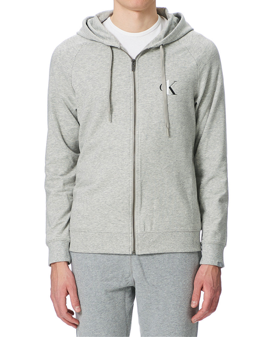 Herren | Pullover | Calvin Klein | CK One Lounge Full Zip Hoodie Grey Heather