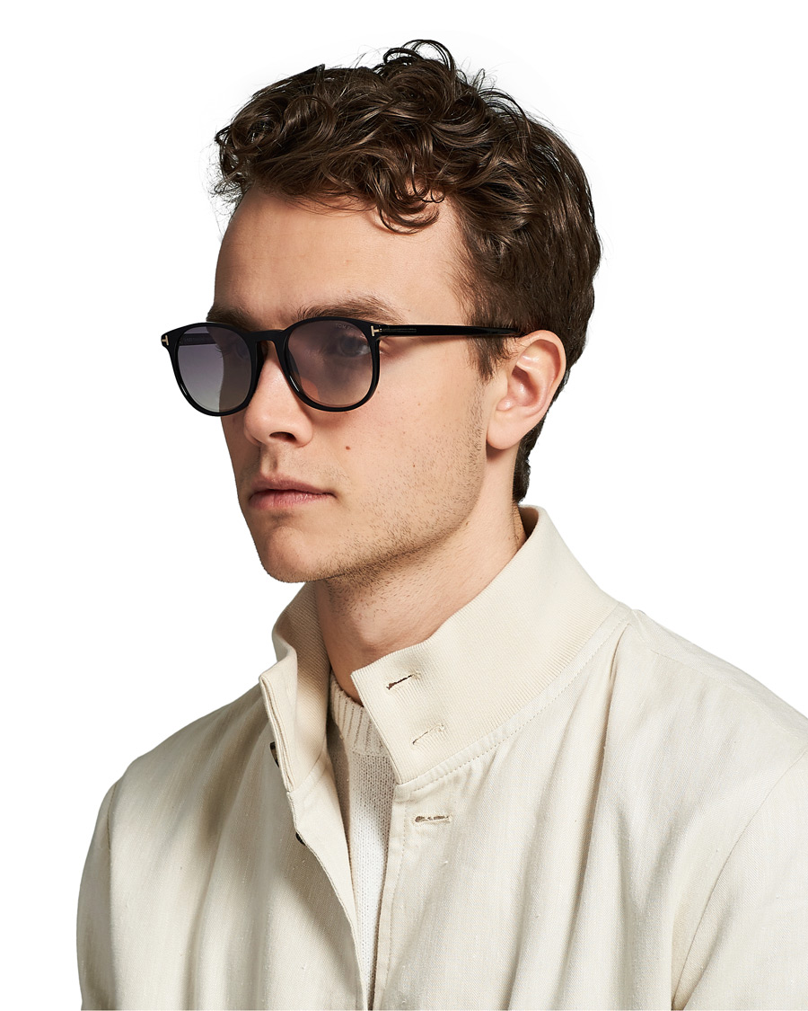 Herren | Tom Ford Ansel Sunglasses Shiny Black/Smoke Mirror | Tom Ford | Ansel Sunglasses Shiny Black/Smoke Mirror