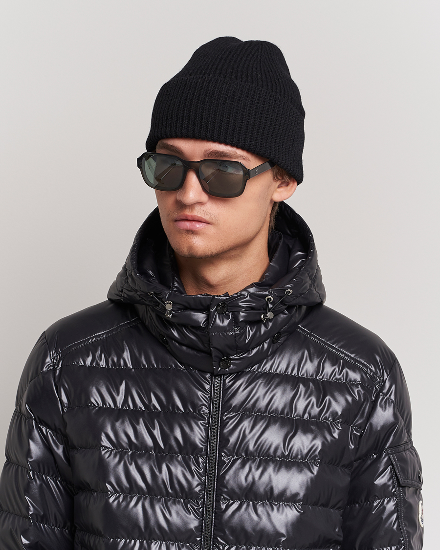 Herren | Moncler Lunettes Icebridge Sunglasses Shiny Dark Green/Green Mirror | Moncler Lunettes | Icebridge Sunglasses Shiny Dark Green/Green Mirror