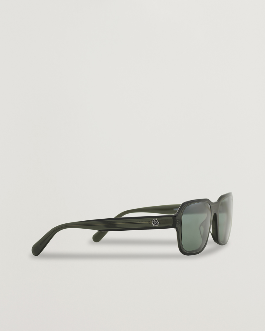 Herren | Moncler Lunettes Icebridge Sunglasses Shiny Dark Green/Green Mirror | Moncler Lunettes | Icebridge Sunglasses Shiny Dark Green/Green Mirror