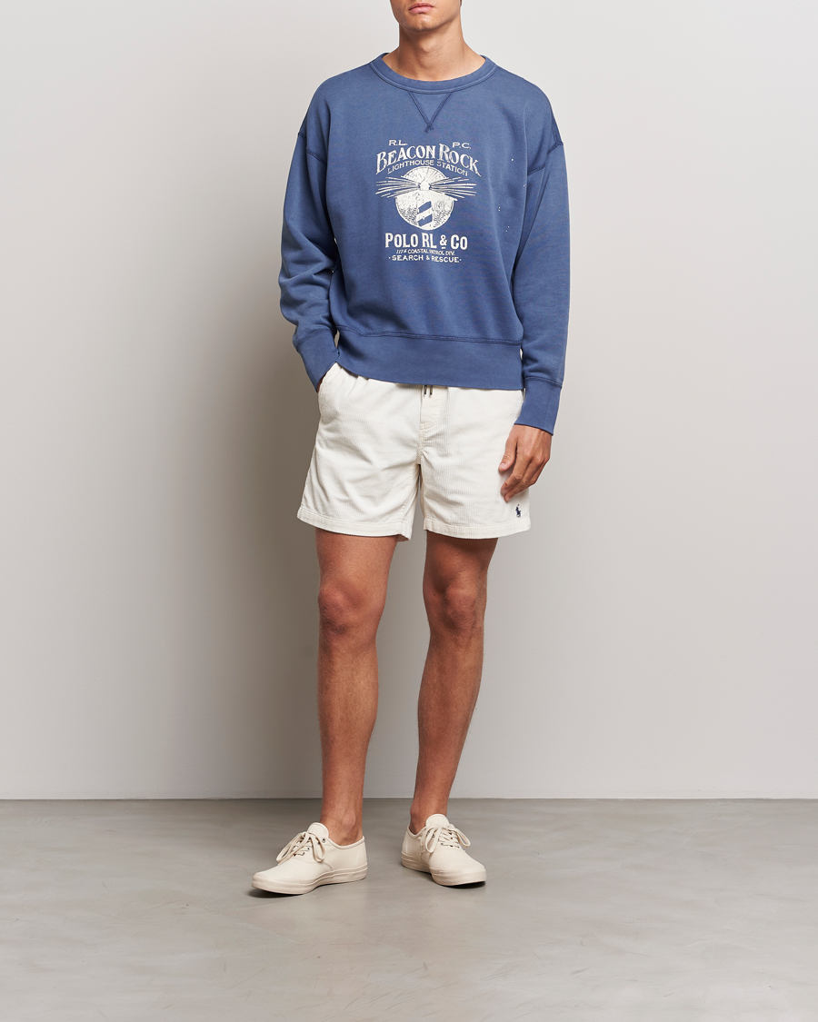 Herren | Shorts | Polo Ralph Lauren | Prepster Corduroy Drawstring Shorts Warm White