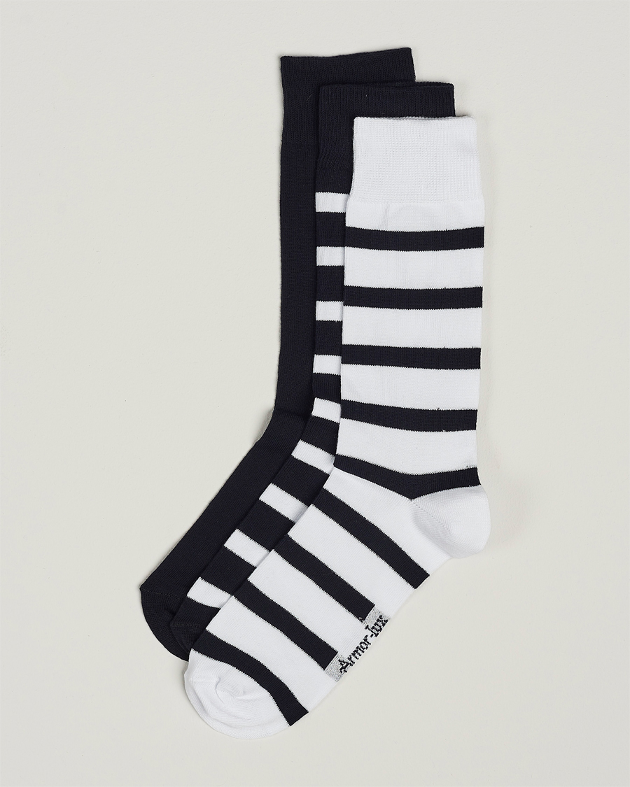 Herren | Unterwäsche | Armor-lux | 3-Pack Loer Socks Navy/White