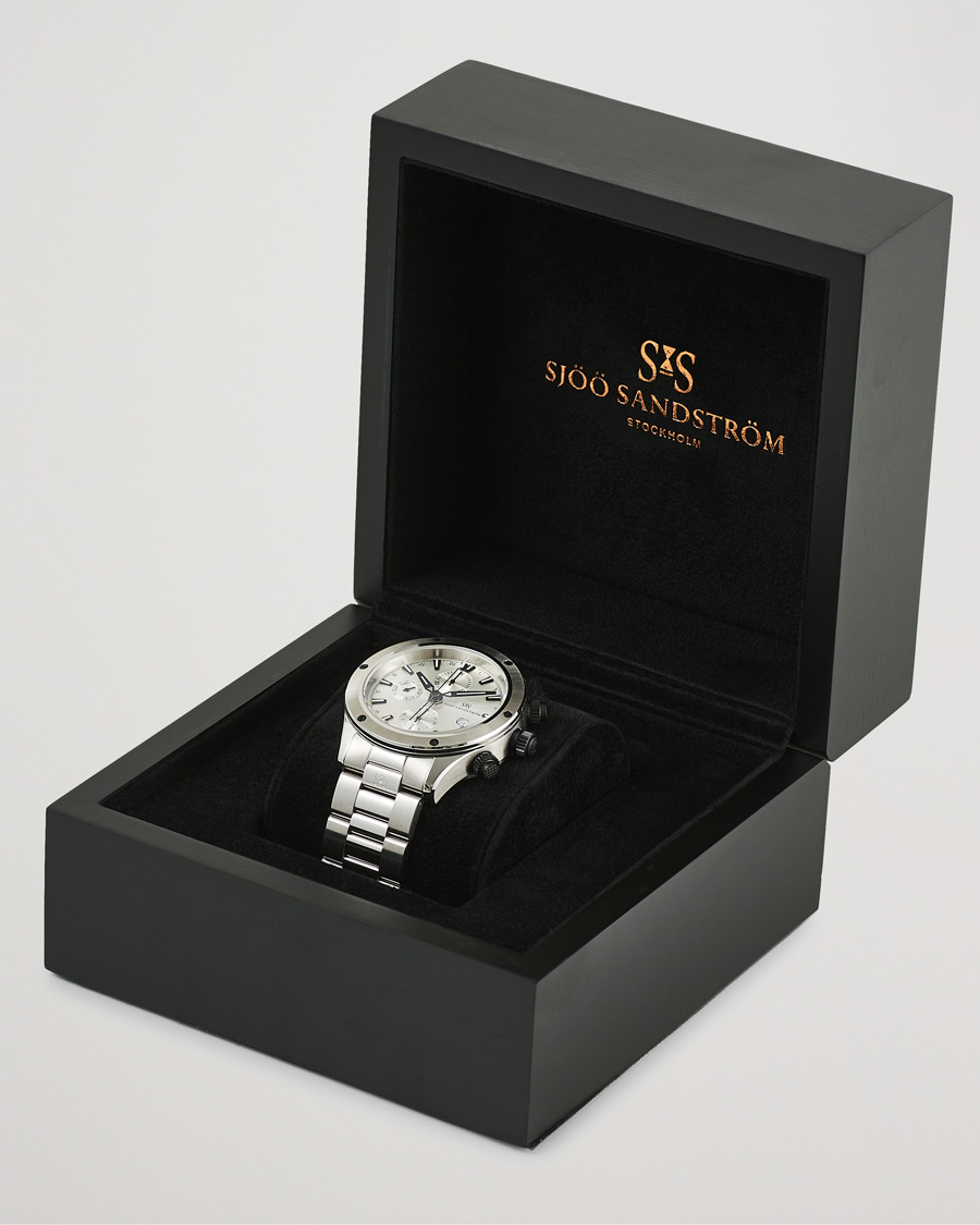Herren | Sjöö Sandström UTC Extreme 44,2mm White and Stainless Steel | Sjöö Sandström | UTC Extreme 44,2mm White and Stainless Steel