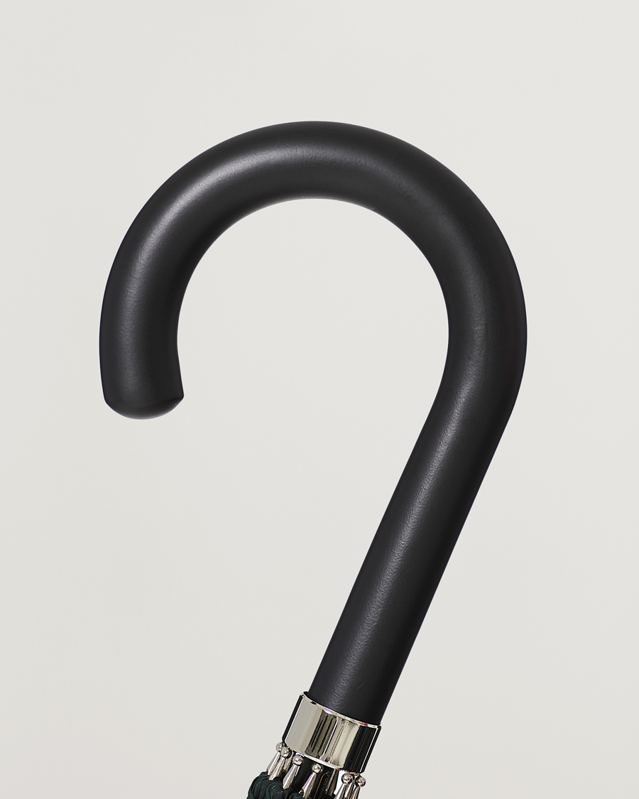 Herren | Fox Umbrellas Hardwood Automatic Umbrella Racing Green | Fox Umbrellas | Hardwood Automatic Umbrella Racing Green