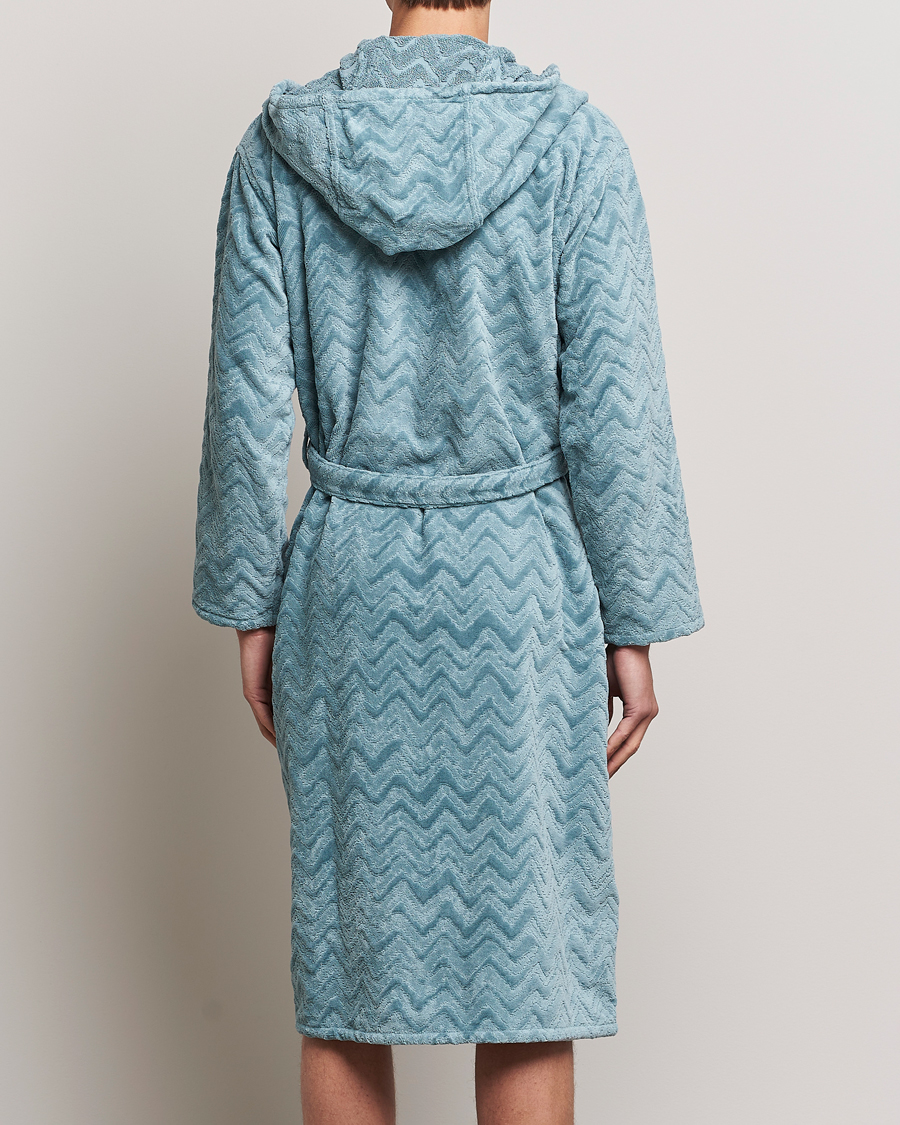 Herren | Schlafanzüge & Bademäntel | Missoni Home | Rex Bathrobe Light Blue