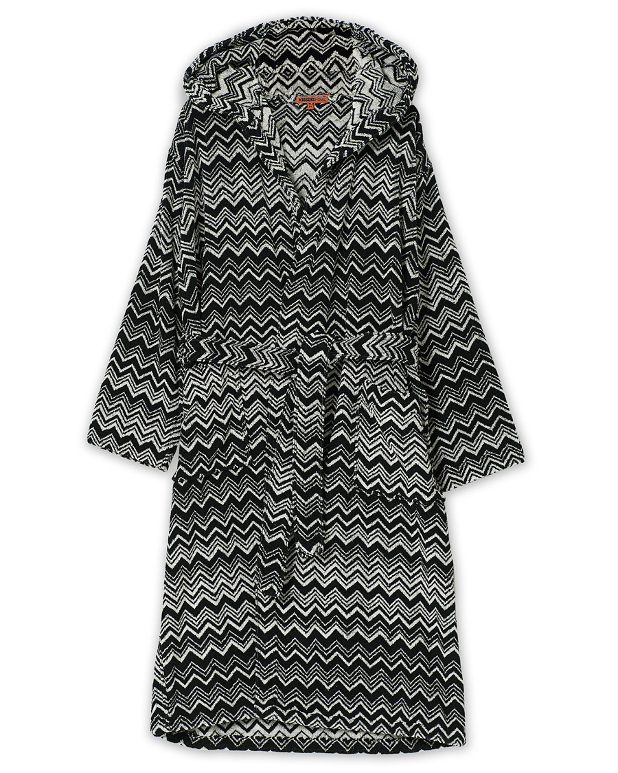 Herren | Schlafanzüge & Bademäntel | Missoni Home | Keith Bathrobe Black/White
