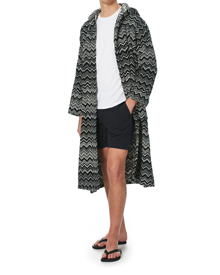 Herren | Schlafanzüge & Bademäntel | Missoni Home | Keith Bathrobe Black/White