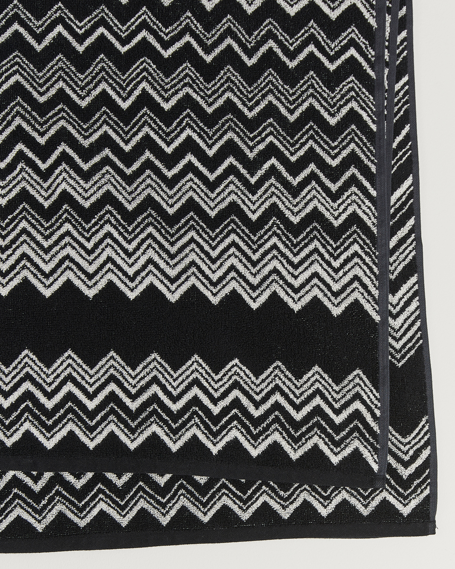 Herren | Missoni Home Keith Bath Sheet 100x150 cm Black/White | Missoni Home | Keith Bath Sheet 100x150 cm Black/White