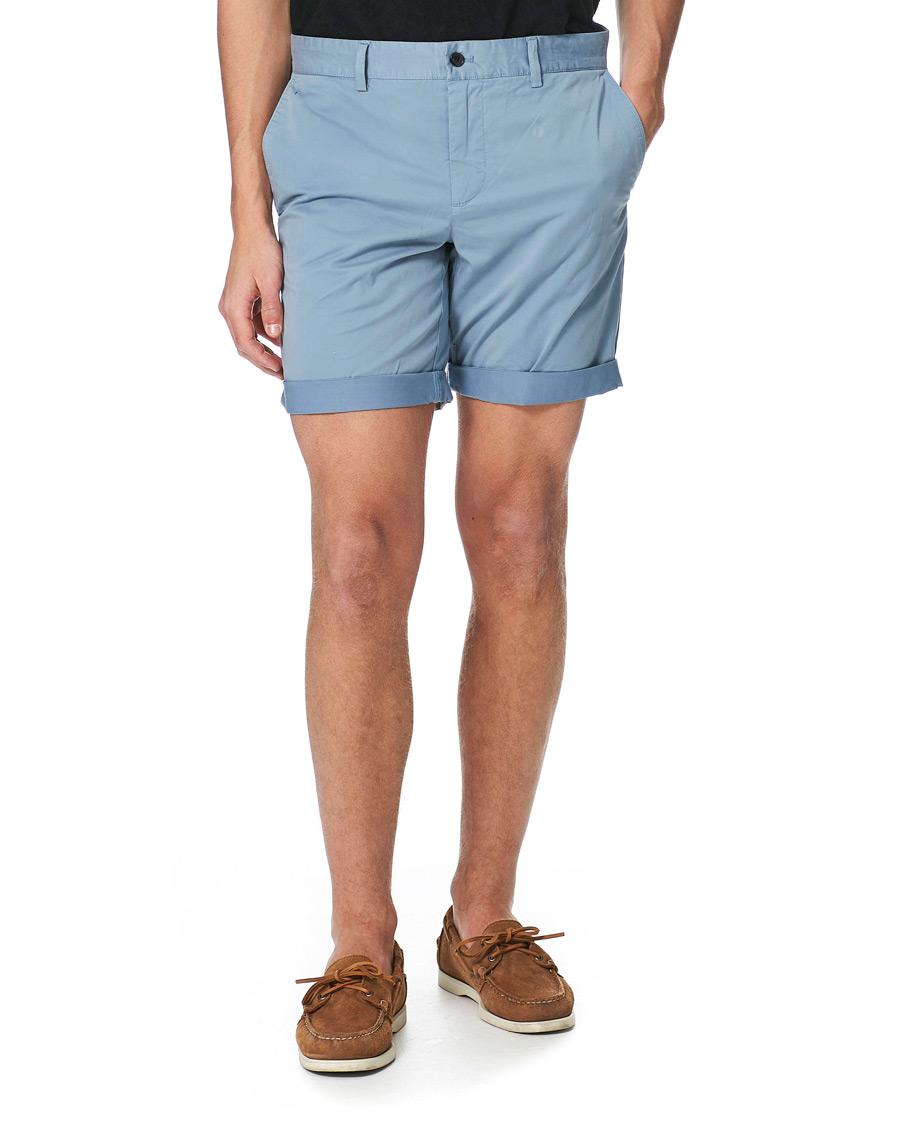 Herren | Shorts | J.Lindeberg | Nathan Super Satin Shorts Steel Blue