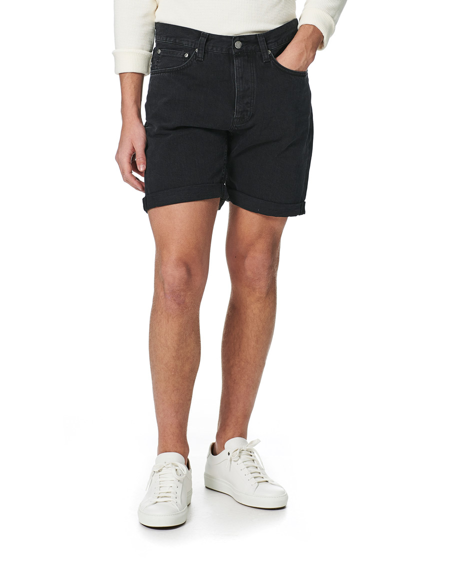 Herren | Shorts | Nudie Jeans | Josh Stretch Denim Shorts Black Water