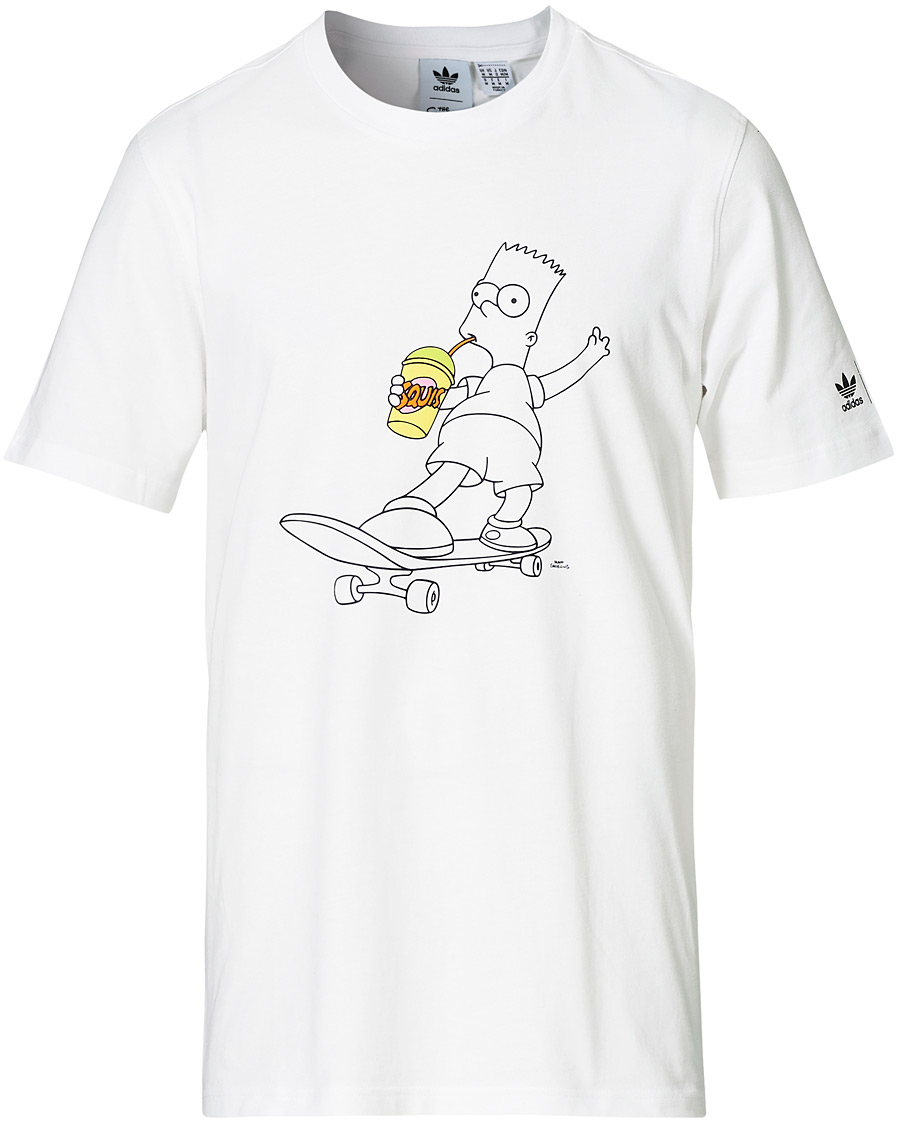 Herren | T-Shirts | adidas Originals | The Simpsons Crew Neck Tee White