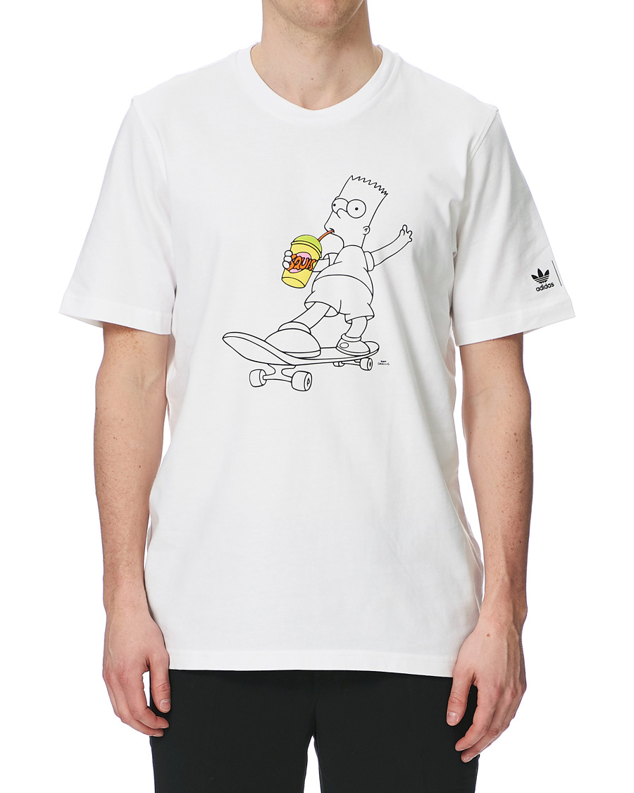 Herren | T-Shirts | adidas Originals | The Simpsons Crew Neck Tee White