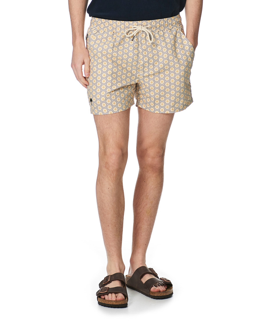 Herren | Badehosen | OAS | Printed Swim Shorts Geometric