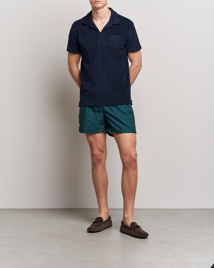 Herren | Badehosen | OAS | Plain Swimshorts Dark Green