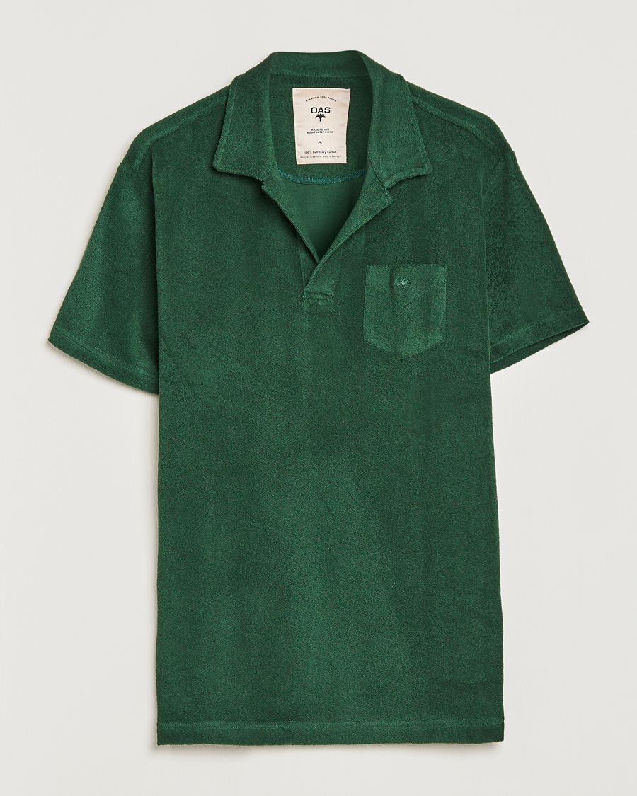Herren | Poloshirts | OAS | Short Sleeve Terry Polo Dark Green