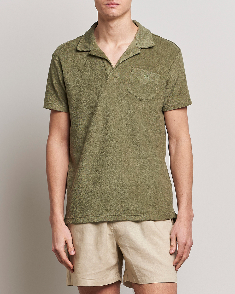 Herren | Poloshirts | OAS | Short Sleeve Terry Polo Khaki