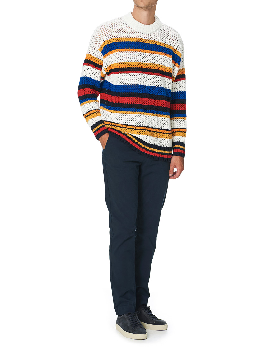 Herren | Pullover | GANT | Open Knit Stripe Crew Neck Multi