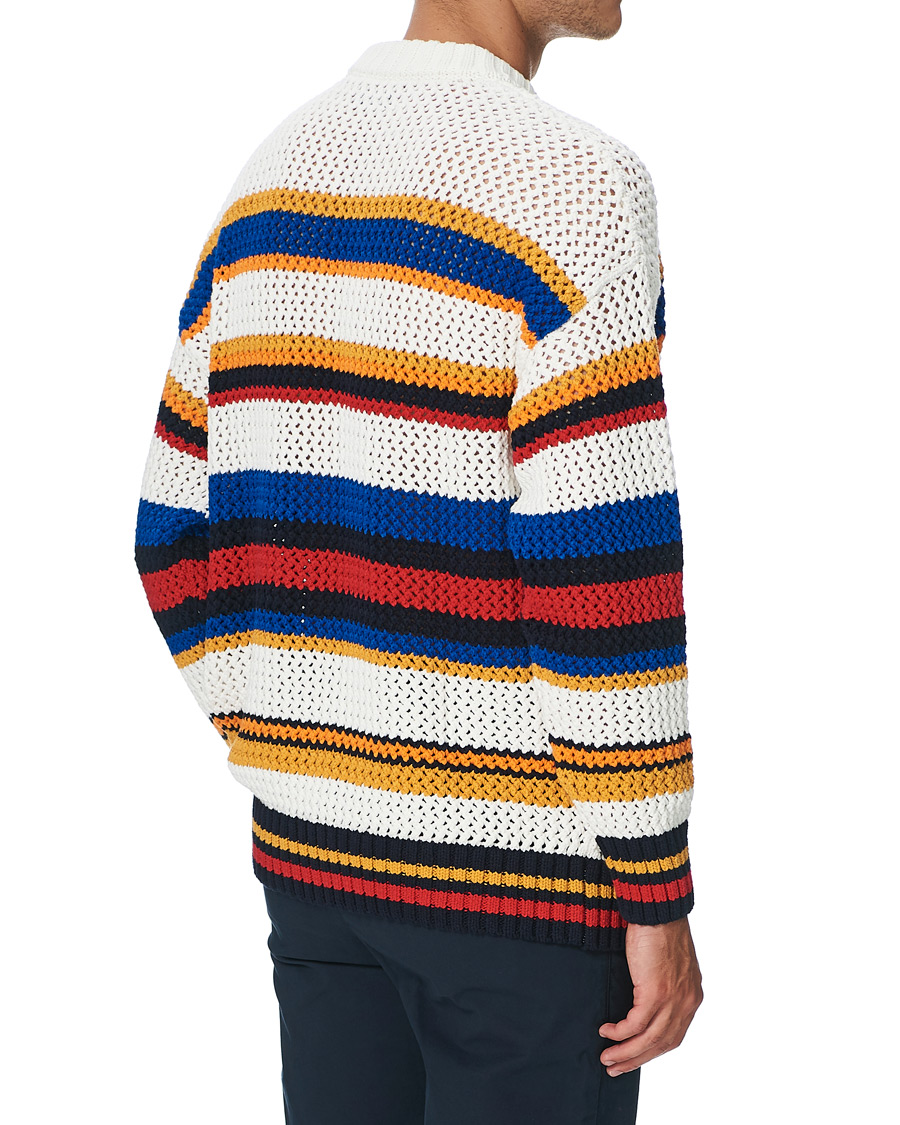 Herren | Pullover | GANT | Open Knit Stripe Crew Neck Multi
