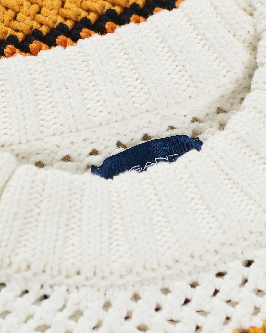 Herren | Pullover | GANT | Open Knit Stripe Crew Neck Multi