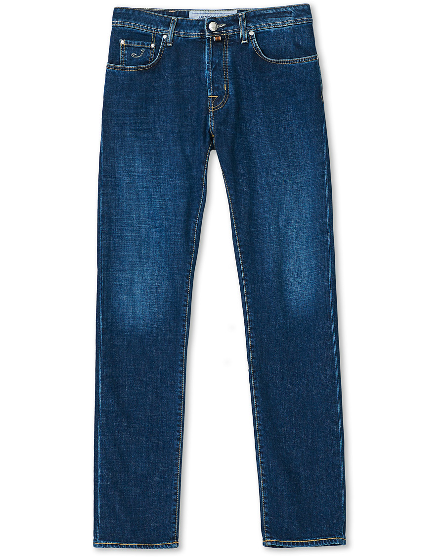 Herren | Jeans | Jacob Cohën | 688 Slim Fit Jeans Mid Blue